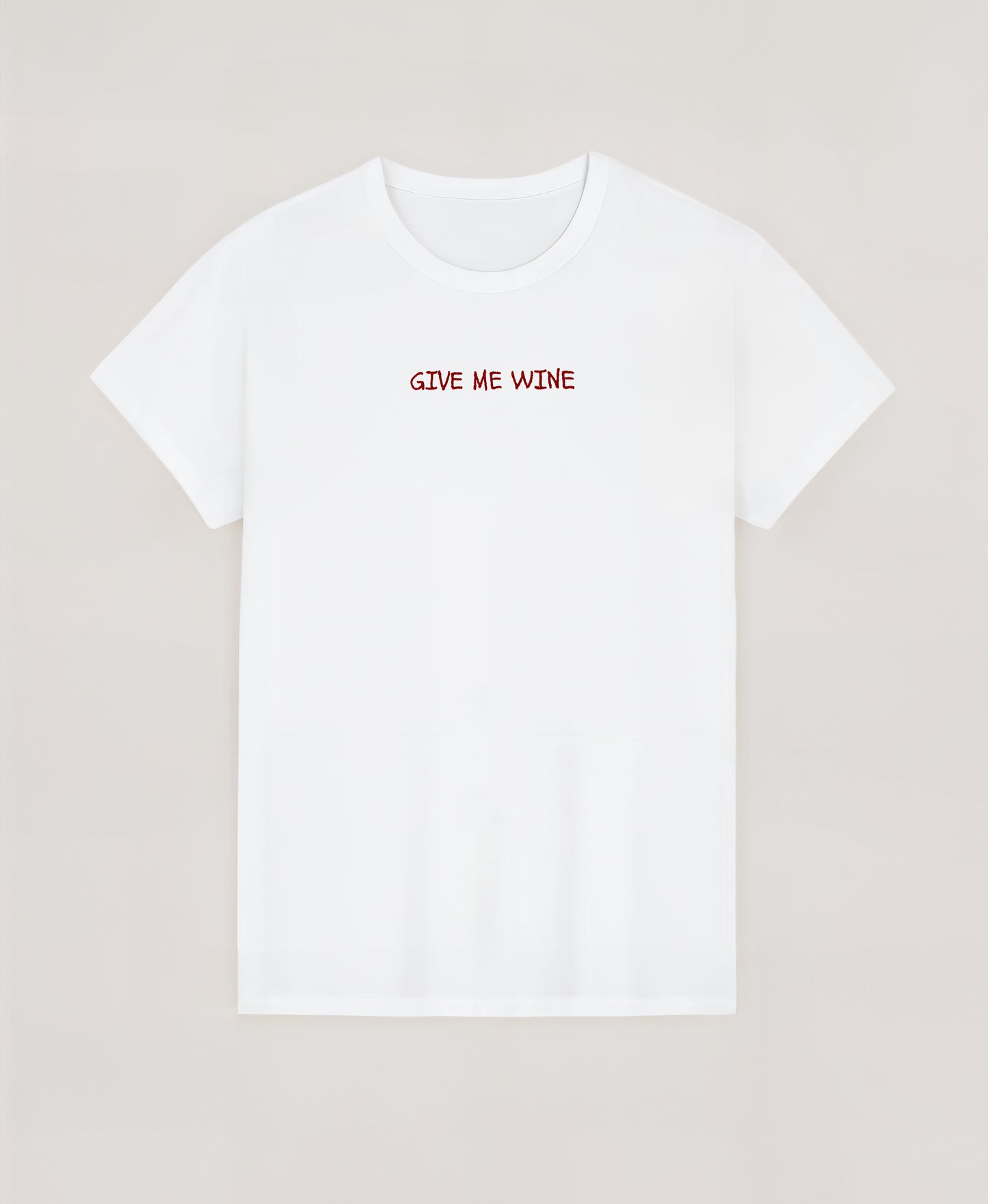 Le T-shirt Brodé Give Me Wine