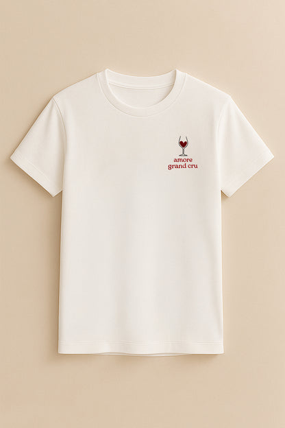 Le T-shirt Brodé Amore Grand Cru