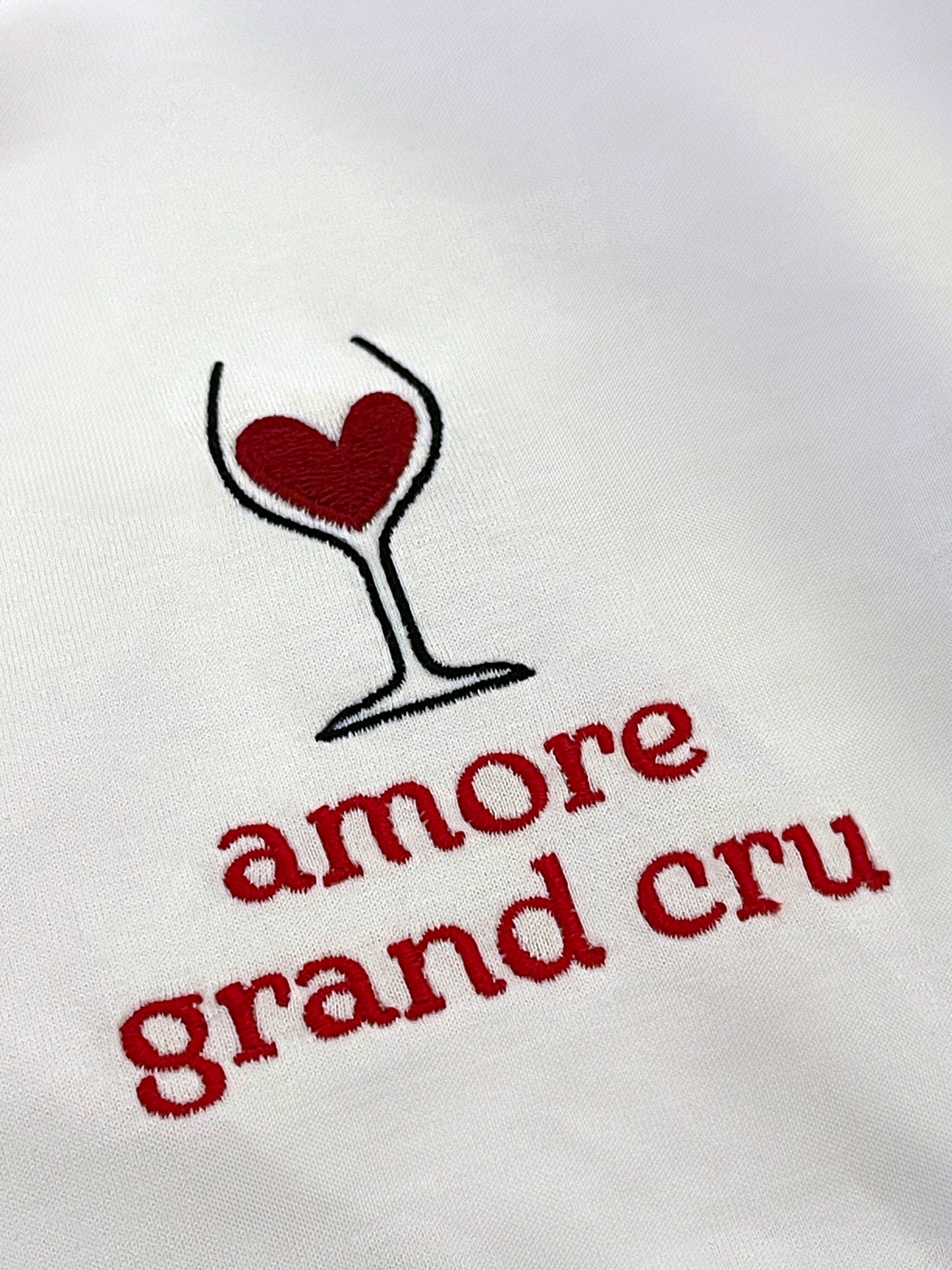 Le T-shirt Brodé Amore Grand Cru