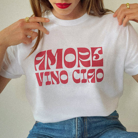 Le T-shirt Amore Vino Ciao