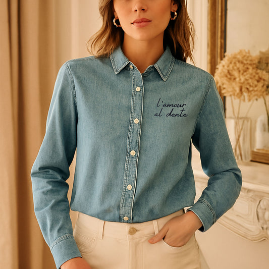 La Chemise Brodée l'amour al dente